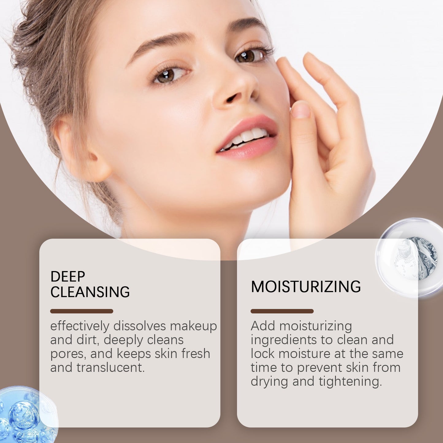 Mild Nourishing Moisturizing Clean Facial Grease Cleanser